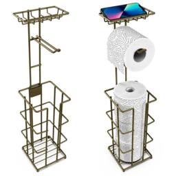 FORGEVIO Bronze Metal Toilet Paper Roll Holder - Size: 180 cm width x 180 cm drop - thumbnail 2