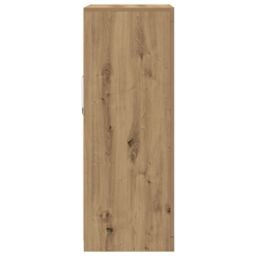 Berkfield Home Sideboard with LED Lights Artisan Oak 60, 5x37x100 cm in Brown - Size: 5 x 37 x 100 cm - thumbnail 7