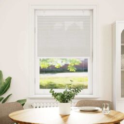 Berkfield Home Pleated Blind Light Grey 80x100 cm Fabric Width 79.4 cm Polyester - thumbnail 2