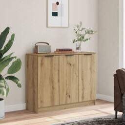 Berkfield Home Sideboard Artisan Oak 90.5x30x70 cm Engineered Wood in Brown - thumbnail 2