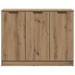 Berkfield Home Sideboard Artisan Oak 90.5x30x70 cm Engineered Wood in Brown - thumbnail 5
