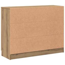 Berkfield Home Sideboard Artisan Oak 90.5x30x70 cm Engineered Wood in Brown - thumbnail 7