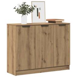Berkfield Home Sideboard Artisan Oak 90.5x30x70 cm Engineered Wood in Brown - thumbnail 1