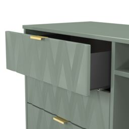 Ready Assembled 2 U Dallas 3 Drawer TV Unit (Ready Assembled) in Pale Green - thumbnail 6