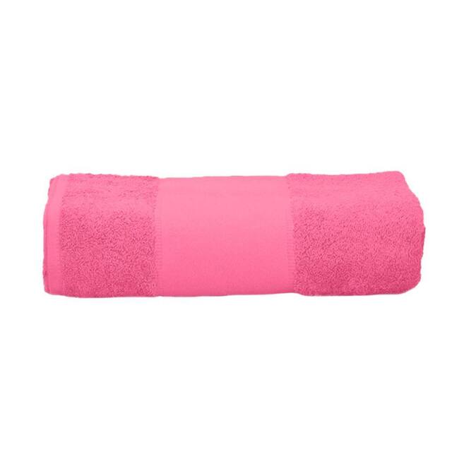 ARTG Print-Me Bath Towel in Pink - image 1