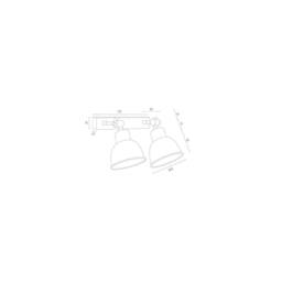 Netlighting Eufrat Twin Dome Wall Lamp Brushed Chrome in Grey - thumbnail 2