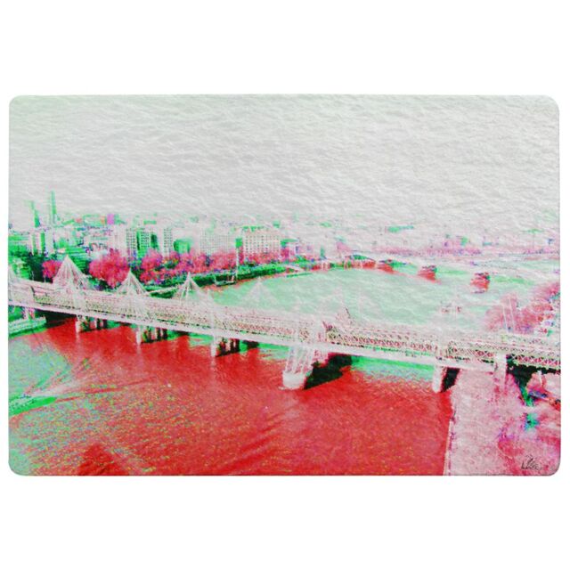 Benjamin Tate Design London Eye Veiw Red Rug in Natural - Size: Large - image 1