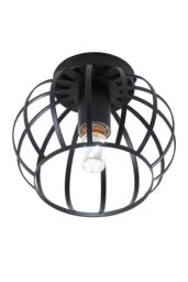 Living and Home Metal Lantern Shape Ceiling Light in Black - thumbnail 3
