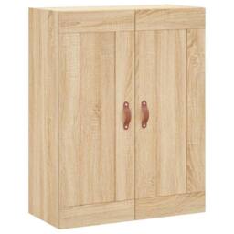 Berkfield Home Wall Mounted Cabinet Sonoma Oak 69.5x34x90 cm Engineered Wood in Light Tan - thumbnail 1