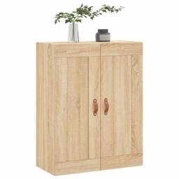 Berkfield Home Wall Mounted Cabinet Sonoma Oak 69.5x34x90 cm Engineered Wood in Light Tan - thumbnail 4