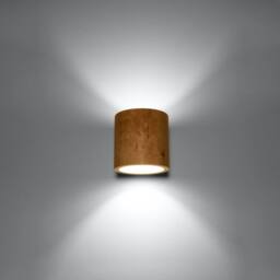 Sollux Lighting Modern Wall Lamp 10x10x12cm 1xLight in Brown - Size: 10 x 10 x 12 cm - thumbnail 3
