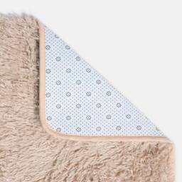 OHS Soft Fluffy Rug Anti-Slip Carpet Area Floor Mat in Stone - Size: 120 cm x 170 cm - thumbnail 4