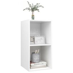 Berkfield Home Wall-mounted TV Cabinet White 37x37x72 cm Engineered Wood - Size: 37 x 37 x 72 cm - thumbnail 3