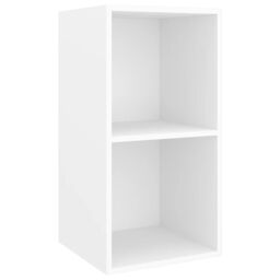 Berkfield Home Wall-mounted TV Cabinet White 37x37x72 cm Engineered Wood - Size: 37 x 37 x 72 cm - thumbnail 2