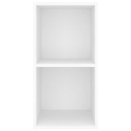 Berkfield Home Wall-mounted TV Cabinet White 37x37x72 cm Engineered Wood - Size: 37 x 37 x 72 cm - thumbnail 4