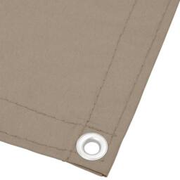 Berkfield Home Balcony Screen Taupe 75x800 cm 100% Polyester Oxford - thumbnail 3