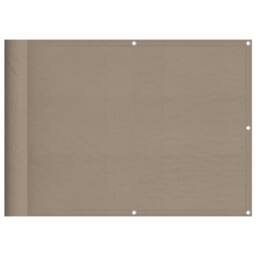 Berkfield Home Balcony Screen Taupe 75x800 cm 100% Polyester Oxford - thumbnail 2