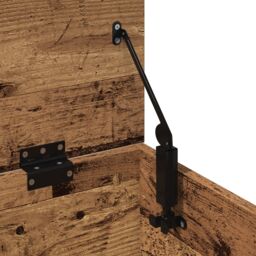 Berkfield Home Storage Box - Old Wood, 102x35x35 cm, Made from Engineered Wood in Brown - Size: 102 x 35 x 35 cm - thumbnail 9
