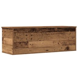 Berkfield Home Storage Box - Old Wood, 102x35x35 cm, Made from Engineered Wood in Brown - Size: 102 x 35 x 35 cm - thumbnail 6
