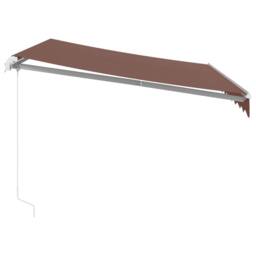 Berkfield Home Manual Retractable Awning Brown 300x250 cm - thumbnail 4