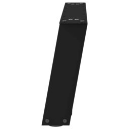 Berkfield Home Coffee Table Legs U-Shaped 2 pcs Black 60x(30-31) cm Steel - thumbnail 6