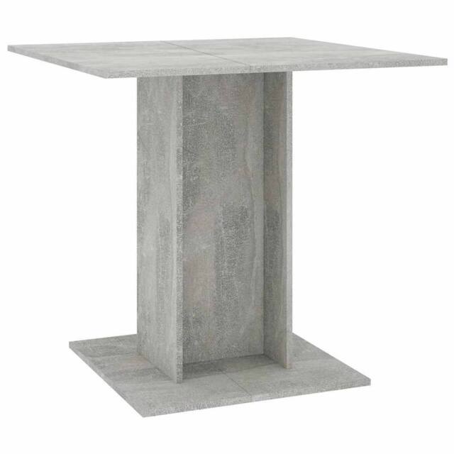 Berkfield Home Dining Table Concrete Grey 80x80x75 cm Engineered Wood - Size: 80 x 80 x 75 cm - image 1