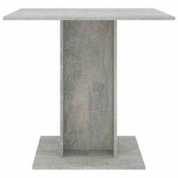 Berkfield Home Dining Table Concrete Grey 80x80x75 cm Engineered Wood - Size: 80 x 80 x 75 cm - thumbnail 3