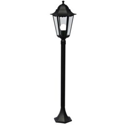 Nordlux Vintage Outdoor Garden Post Black Aluminium E27 Weatherproof, IP44 - thumbnail 1