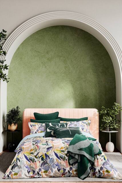 Ted Baker 'Magnolia Art Print' Cotton Sateen Duvet Cover Set - Size: Super King - image 1