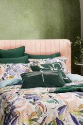 Ted Baker 'Magnolia Art Print' Cotton Sateen Duvet Cover Set - Size: Super King - thumbnail 2