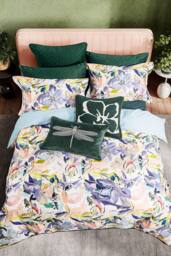 Ted Baker 'Magnolia Art Print' Cotton Sateen Duvet Cover Set - Size: Super King - thumbnail 3