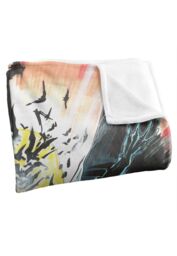 Warner Bros. Leaping Batman Silky Touch Super Soft Throw Blanket 152 X 127 cm in White - thumbnail 3