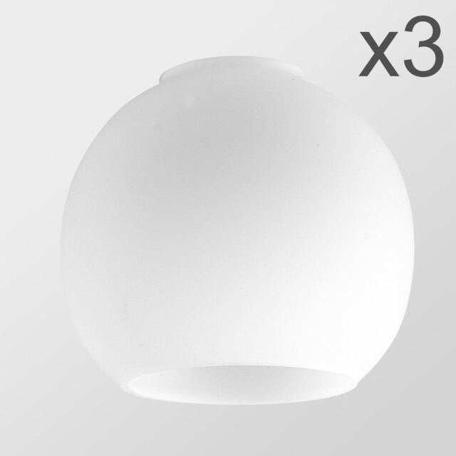 ValueLights Lyon 3 Pack White Ceiling Pendant Shade - image 1