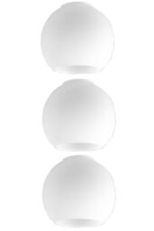 ValueLights Lyon 3 Pack White Ceiling Pendant Shade - thumbnail 2