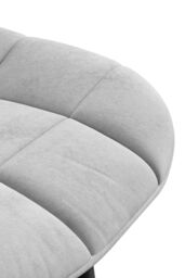 More4Homes Set of 6 Nova Modern Velvet Dining Chair Padded Seat Metal Legs in Grey - thumbnail 6