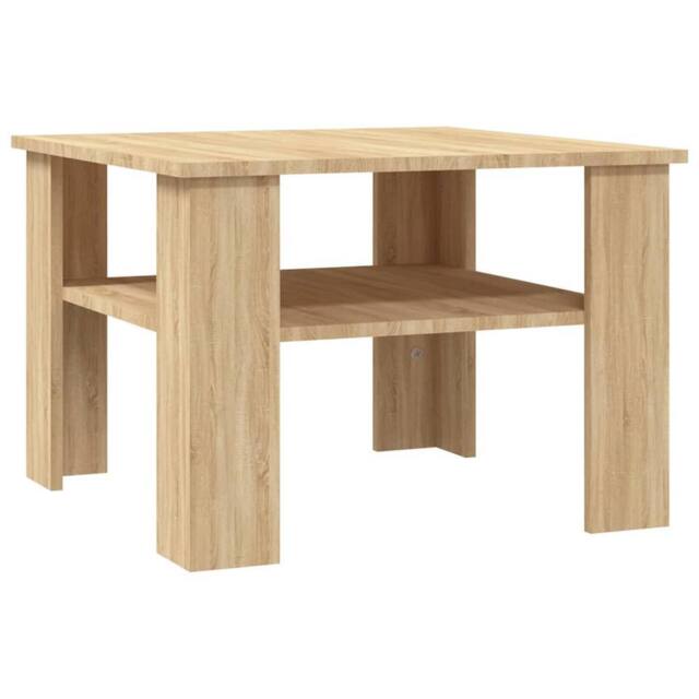 Berkfield Home Coffee Table Sonoma Oak 60x60x42 cm Engineered Wood in Brown - Size: 60 x 60 x 42 cm - image 1