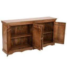 Indian Hub Artwork Sideboard Xl - Solid Mango Wood - L40 x W175 x H90 cm in Brown - thumbnail 3