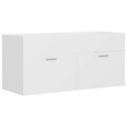 Berkfield Home Sink Cabinet White 100x38.5x46 cm Engineered Wood - thumbnail 2