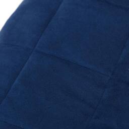 Berkfield Home Weighted Blanket Blue 200x200 cm 9 kg Fabric - thumbnail 4