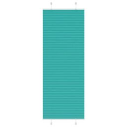Berkfield Home Pleated Blind Petrol Green 75x200 cm Fabric Width 74.4 cm Polyester