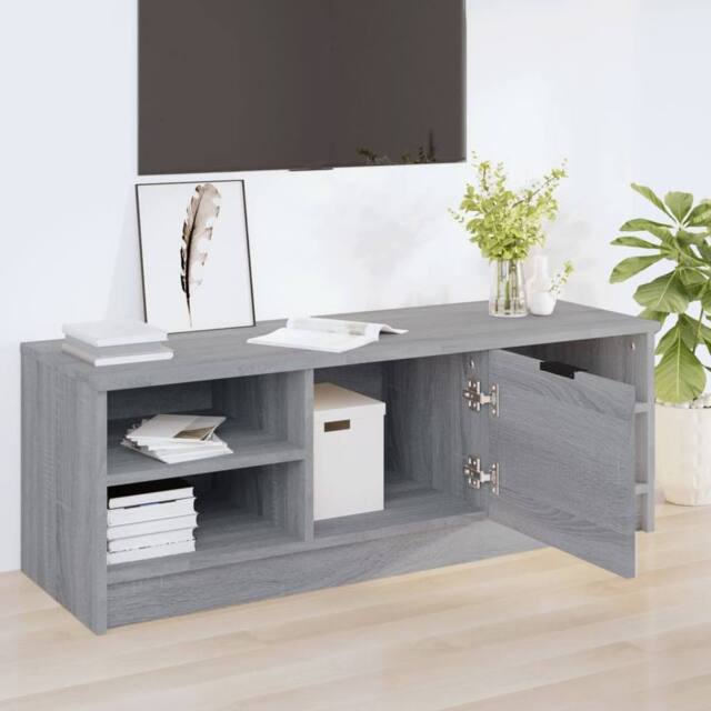 Berkfield Home TV Cabinet Grey Sonoma 102x35.5x36.5 cm Engineered Wood - image 1
