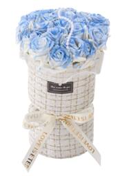 Living and Home Decorative Artificial Soap Flower Bouquet in Blue - thumbnail 5