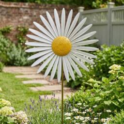 Garden Greatness Large Metal Daisy Spinner Stake - Size: 1 Pack - thumbnail 2