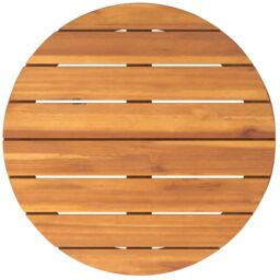 Berkfield Home Garden Side Table Round √ò55x60 cm Solid Wood Acacia in Brown - Size: 55x60 cm - thumbnail 8