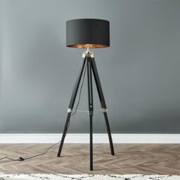 ValueLights Tripod Black Floor Lamp - thumbnail 2