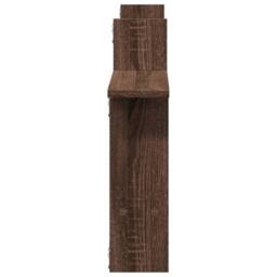 Berkfield Home Wall Shelves 2 pcs Brown Oak 50x12x50 cm Engineered Wood - Size: 50 x 12 x 50 cm - thumbnail 5