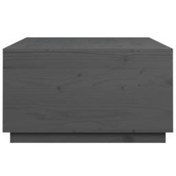 Berkfield Home Beautiful Coffee Table Grey 80x80x45 cm Solid Wood Pine - Size: 80 x 80 x 45 cm - thumbnail 8