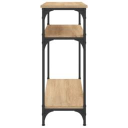 Berkfield Home Console Table Sonoma Oak 75x29x75 cm Engineered Wood in Brown - Size: 75 x 29 x 75 cm - thumbnail 5
