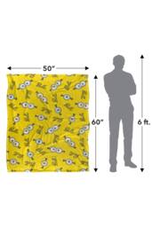 NBCU Minions & Monsters Bello Glasses Throw Blanket 152 X 127 Cm - Size: Large - thumbnail 3
