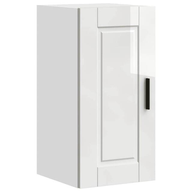 Berkfield Home Kitchen Wall Cabinet¬†Porto High Gloss White Engineered Wood - image 1
